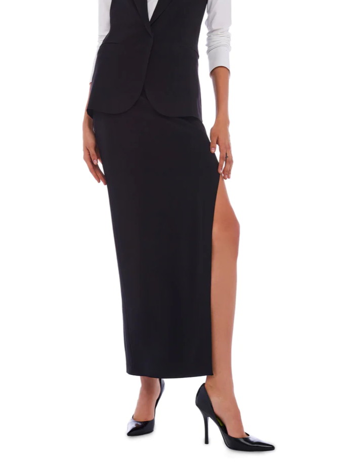 Norma Kamali Side Slit Long skirt - Size XS Available