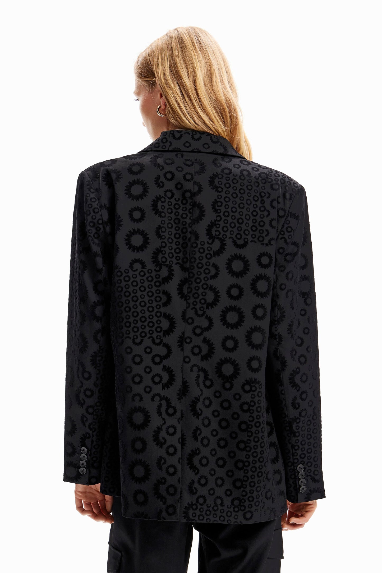 Desigual Circle Texture Blazer