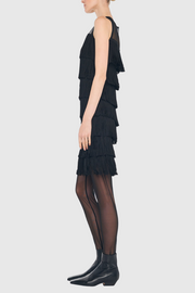 Norma Kamali All Over Fringe Dress - Size XL Available