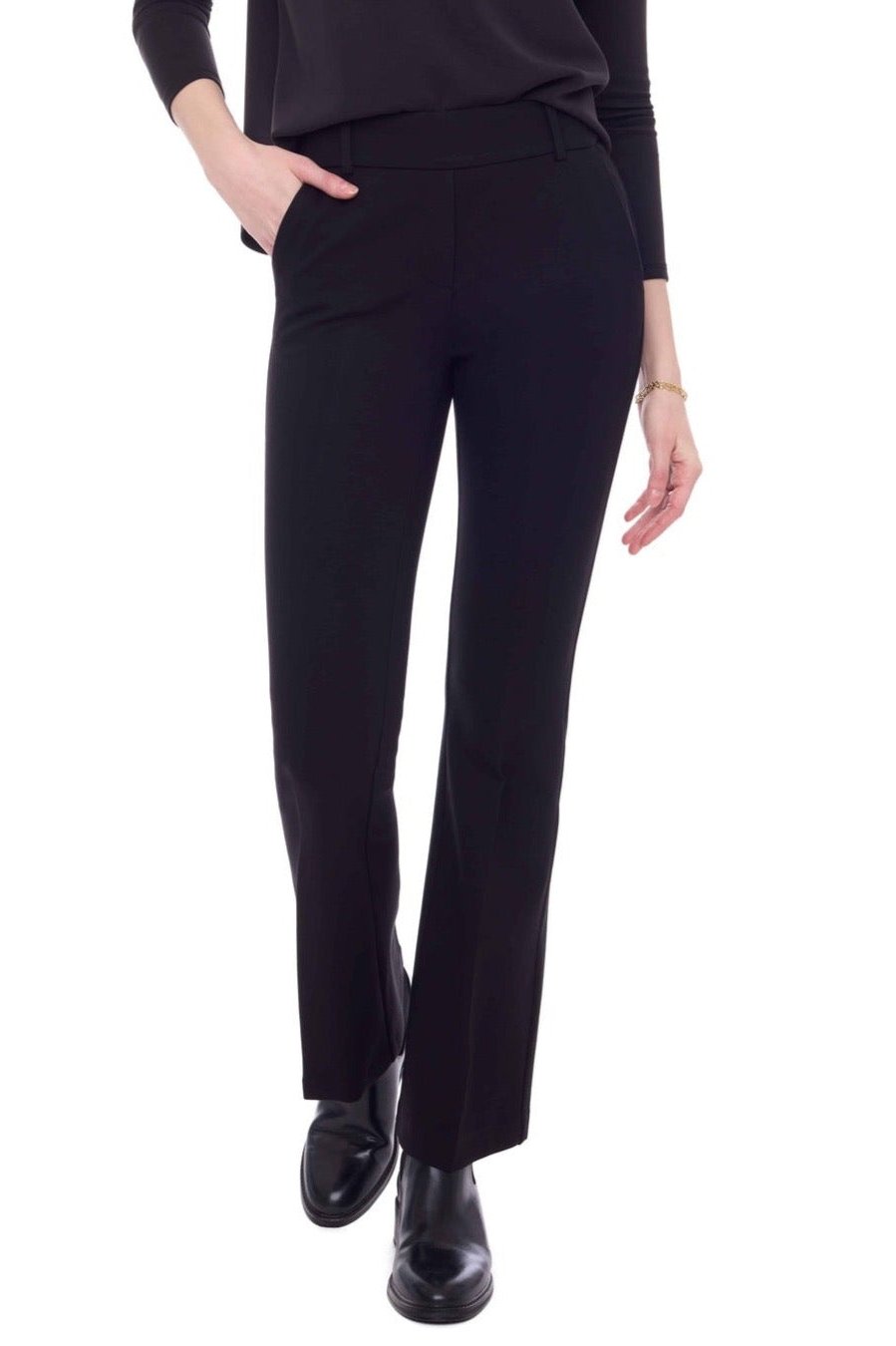 I Love Tyler Madison Axel Ponte Boot Leg Pant in Black