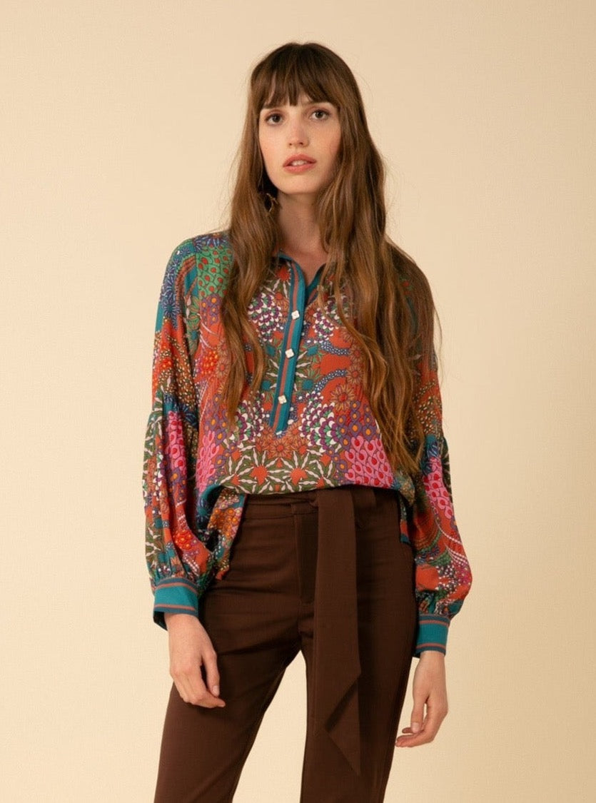 Hale Bob Charlotte Silk Blouse