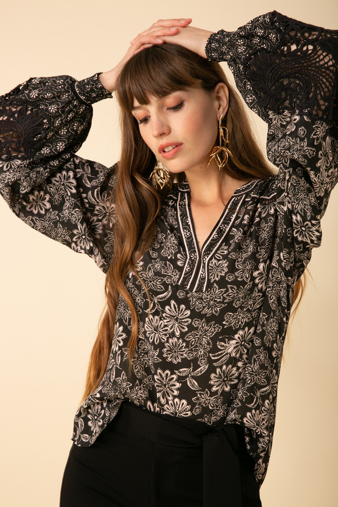 Hale Bob Lana Crochet Insert Top