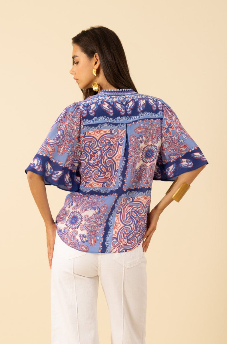 Hale Bob Novah Silk Blouse
