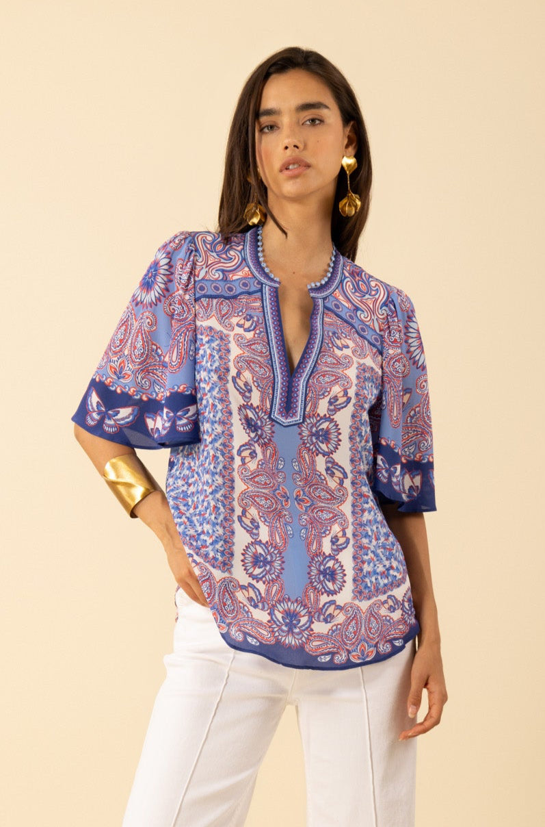 Hale Bob Novah Silk Blouse