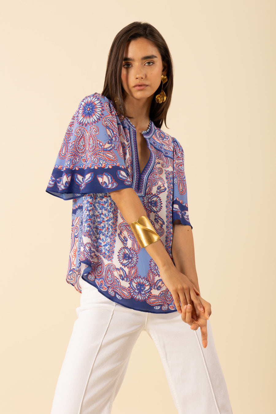 Hale Bob Novah Silk Blouse