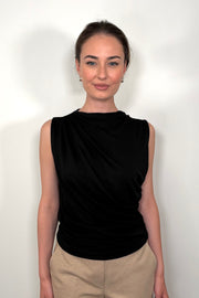 Knit Ruched Drape Top By I Love Tyler Madison