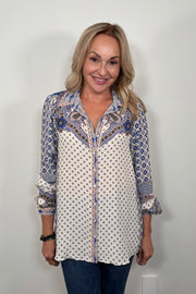 Hale Bob Kamari Western Chic Blouse