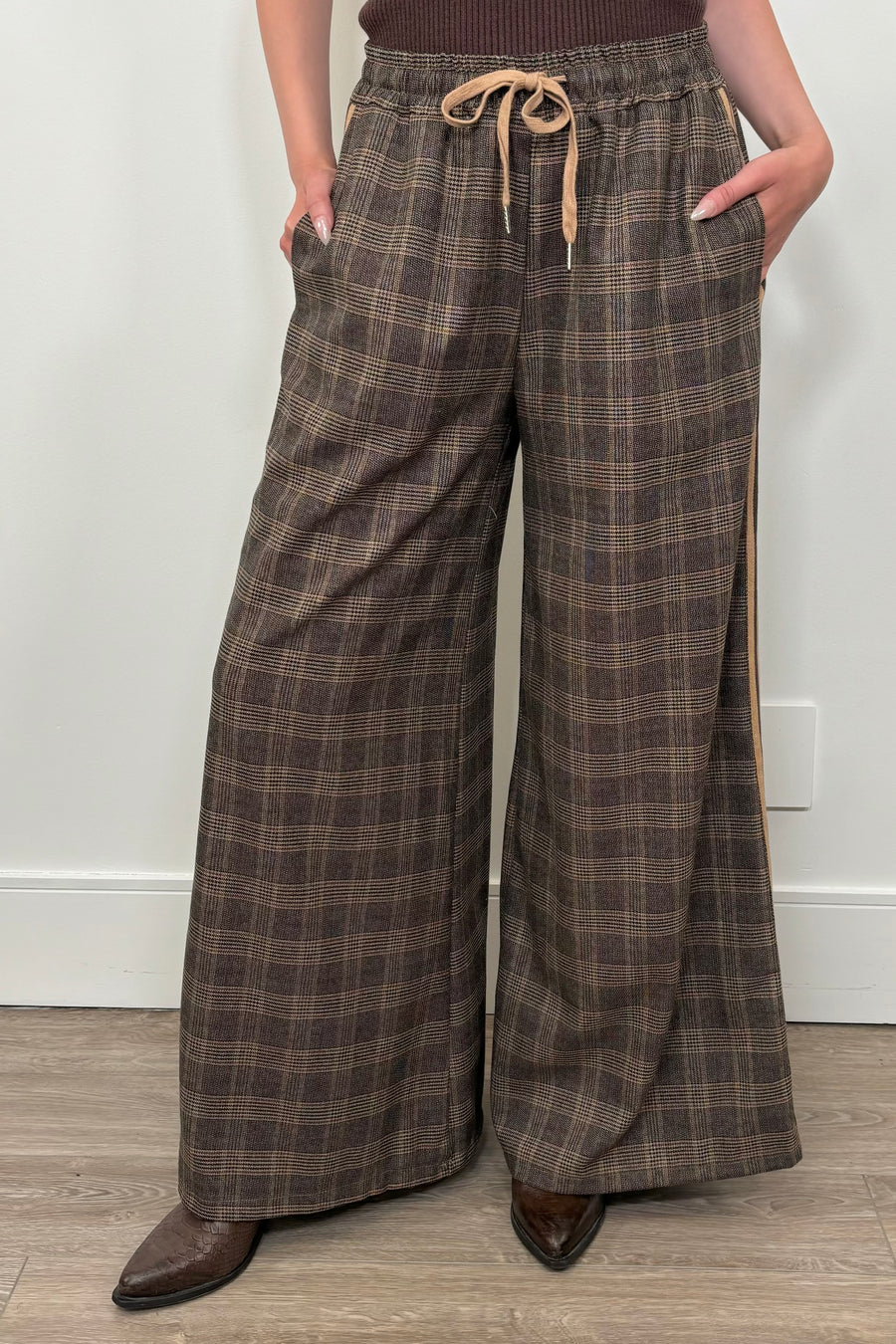Astrid Plaid Drawstring WL Pants