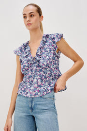 Rails Carmine Ruffle Cap Sleeve Top