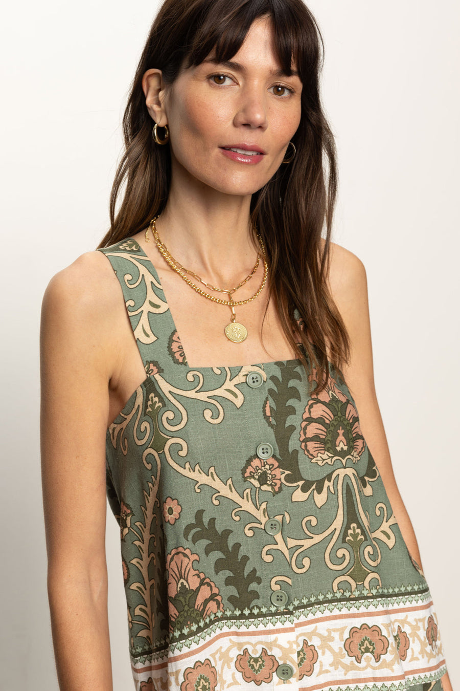 Sanctuary Button Back Cami