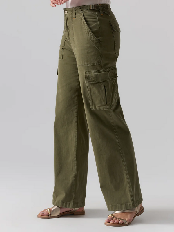 Sanctuary Reissue Cargo Pant in Mossy Green