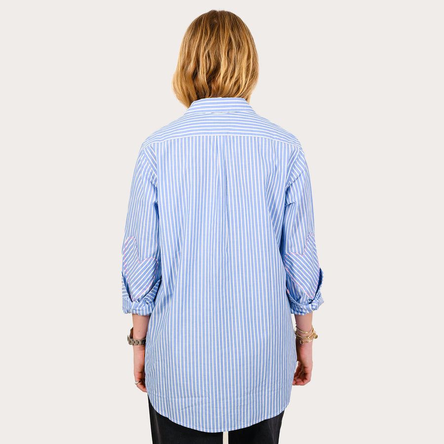Kerri Rosenthal Mia Stripe Cotton Shirt - Size L Available