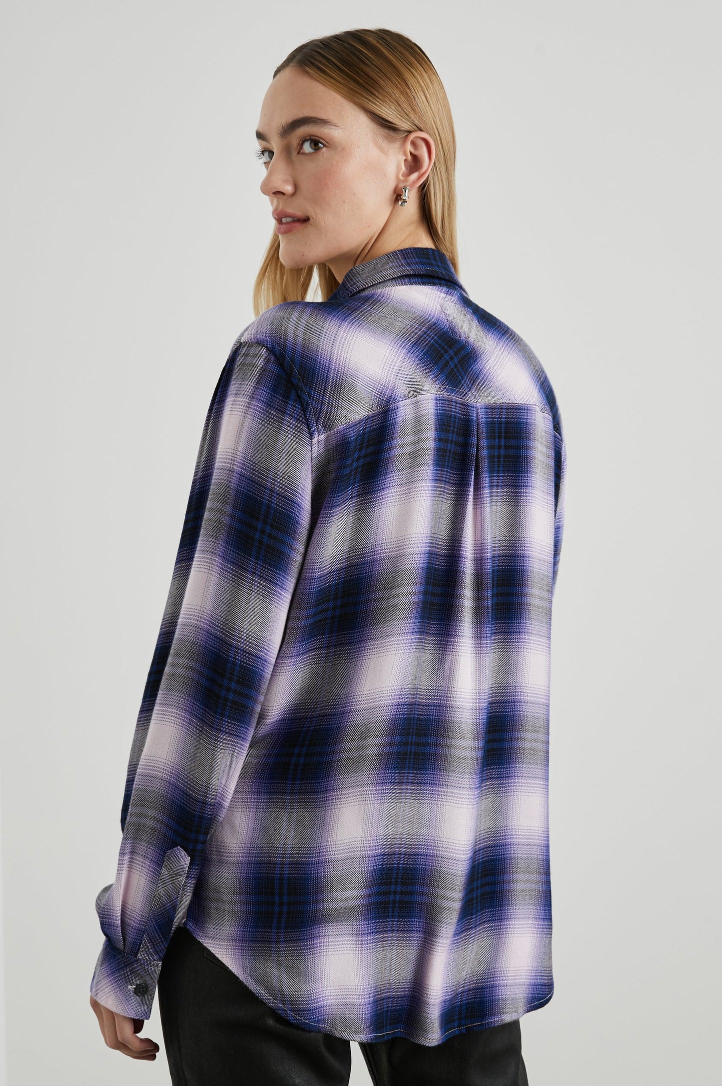 Rails Hunter Plaid Shirt in Orchid Navy