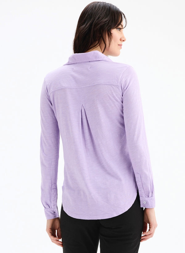 CHRLDR Amrat Jersey Blouse in Orchid - Size XS Available
