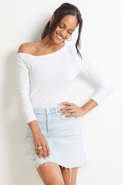 Norma Kamali Long Sleeve Drop Shoulder Top - Size XS Available