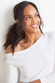 Norma Kamali Long Sleeve Drop Shoulder Top - Size XS Available