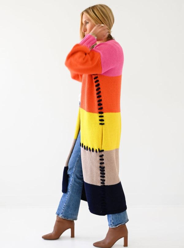 Kerri Rosenthal Alaina Cabin Stripe Cotton Duster - Size M Available
