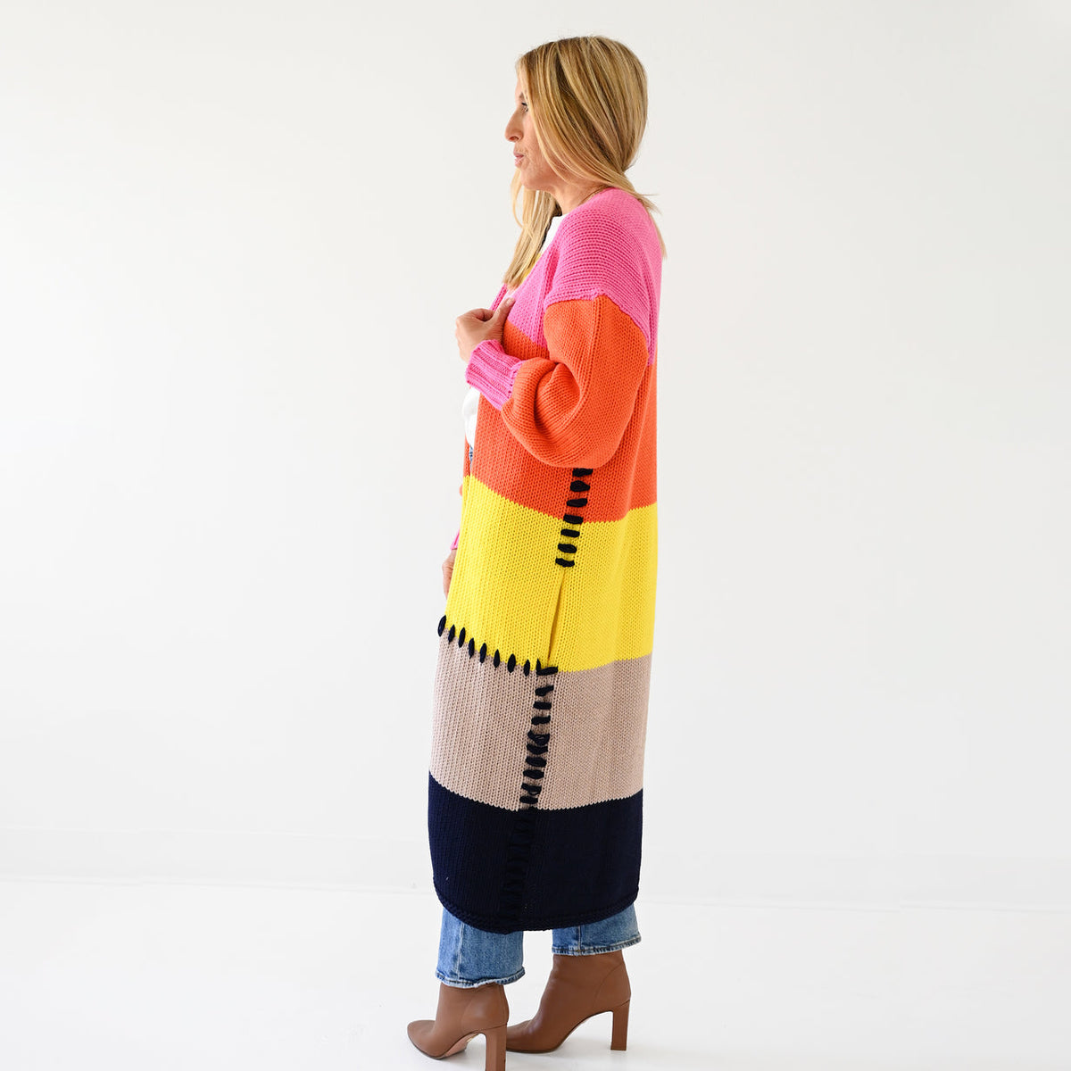 Kerri Rosenthal Alaina Cabin Stripe Cotton Duster - Size M Available