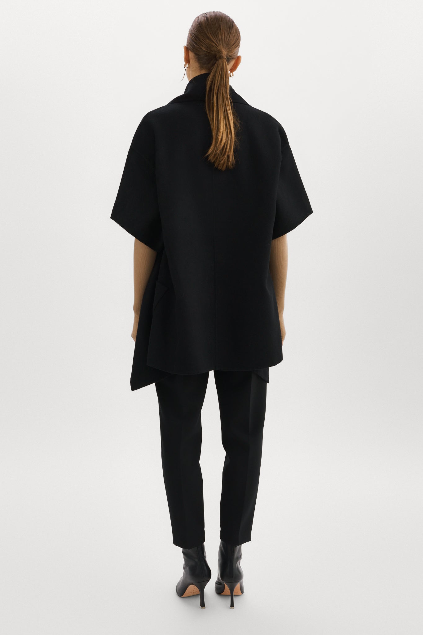 La Marque Penelope 3/4" Sleeve Oversize Coat