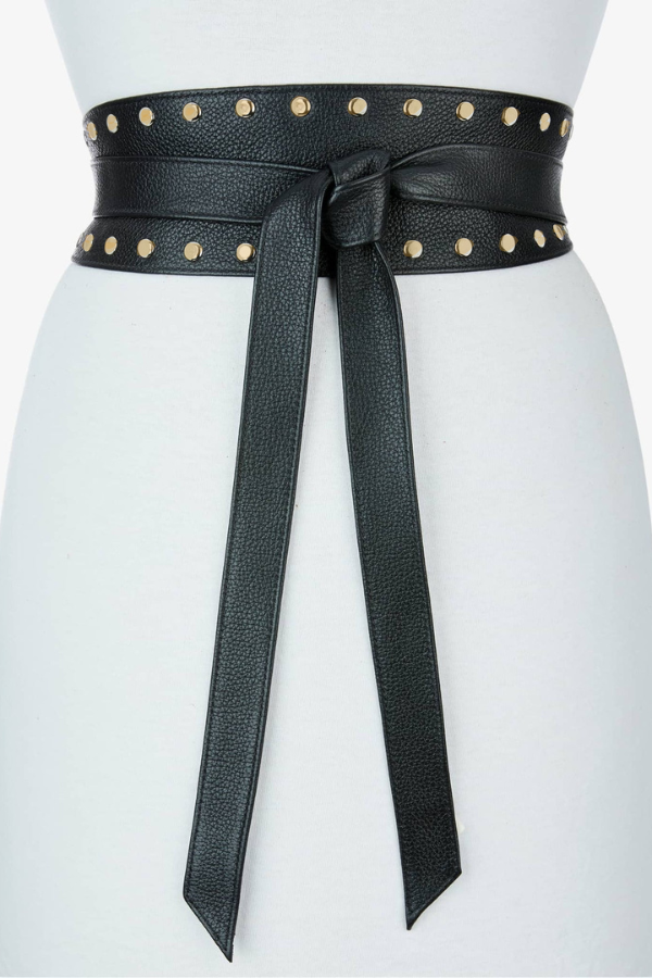 Brave Whitney Belt in Black Nappa