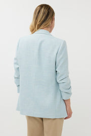 Esqualo Linen Look Blazer in Sky Blue