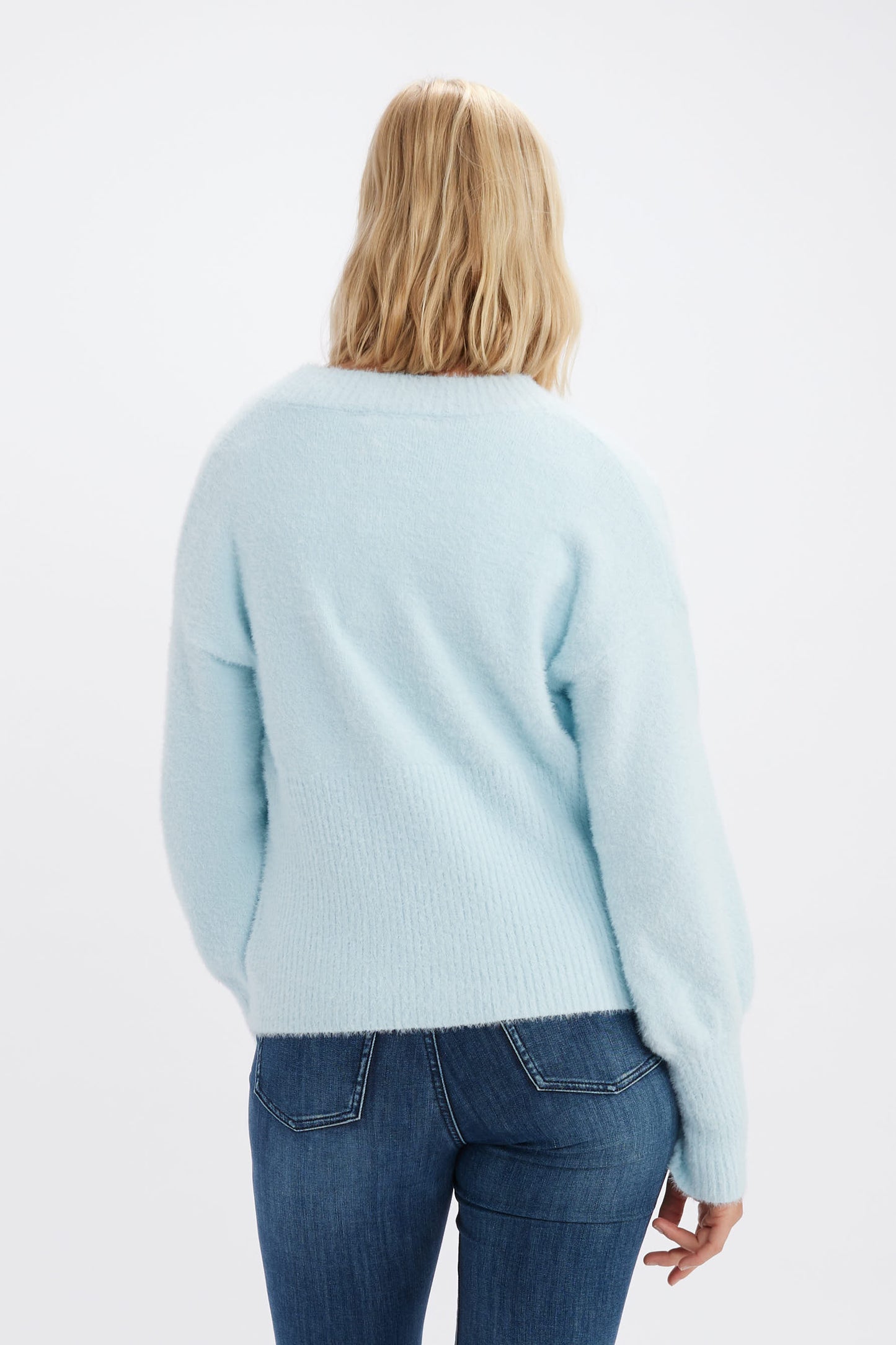 Melissa Nepton New York Blue Cardi Sweater