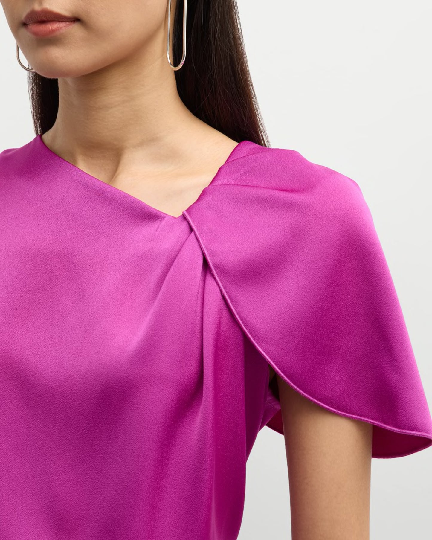 Marella Petal Sleeve Top in Cyclamen