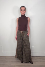 Astrid Plaid Drawstring WL Pants