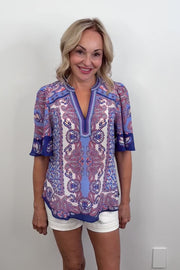 Hale Bob Novah Silk Blouse
