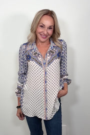 Hale Bob Kamari Western Chic Blouse