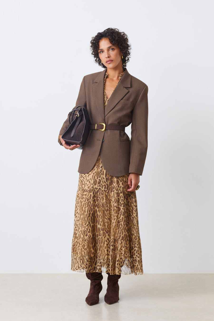 Suncoo DWEN Classic Relaxed Blazer – European Chic with Timeless Versatility
