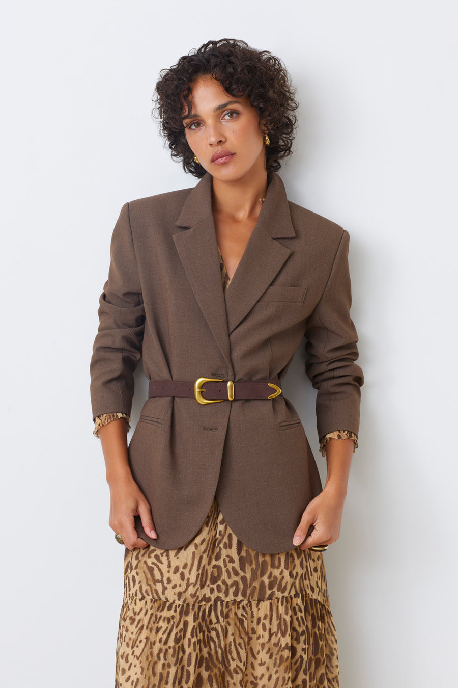Suncoo DWEN Classic Relaxed Blazer – European Chic with Timeless Versatility