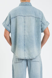Daze Shore Rolled Sleeve Top
