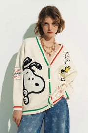 Essential Antwerp Snoopy Oversized Cardigan