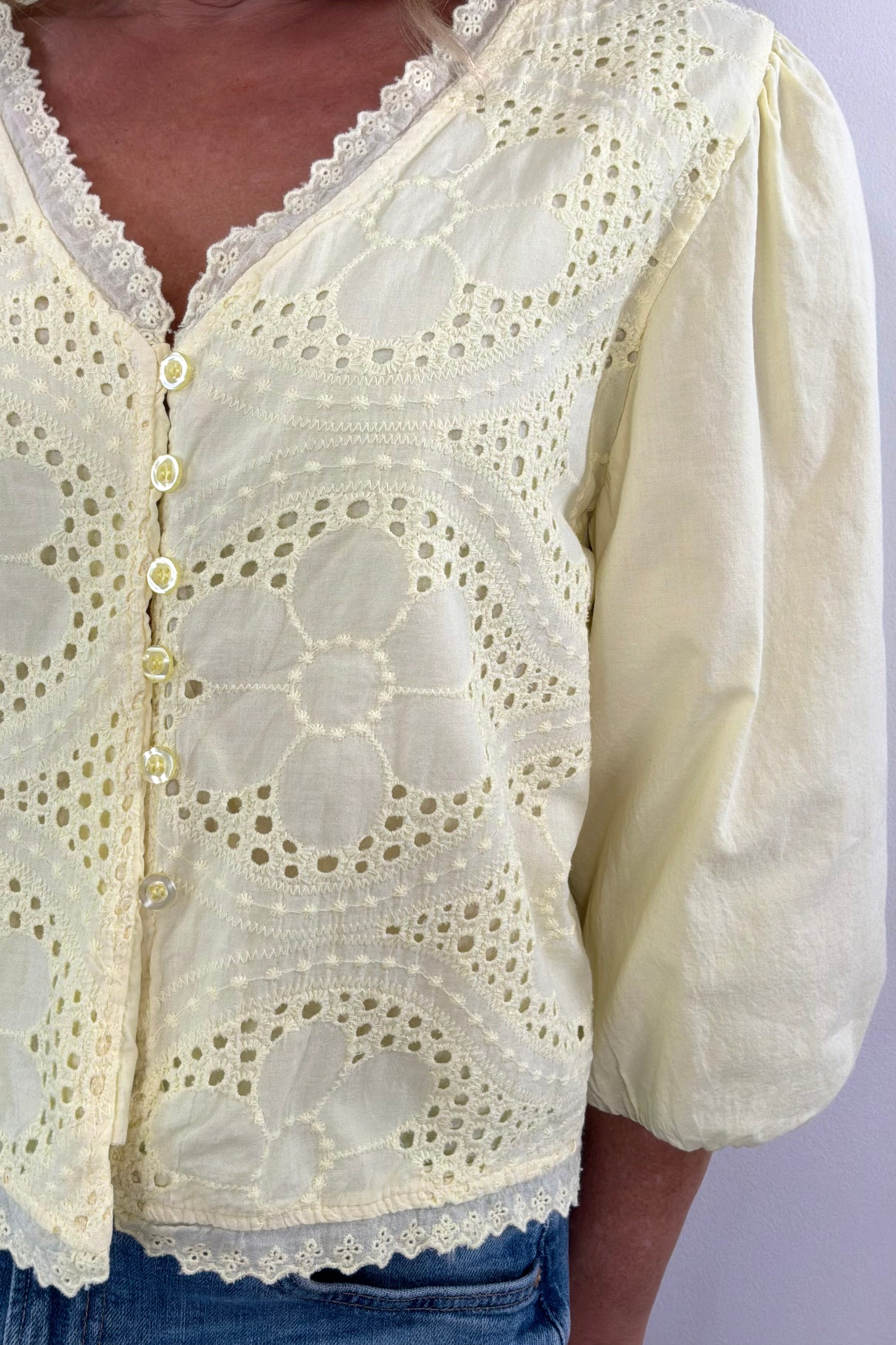 Astrid Ellisse Eyelette Top