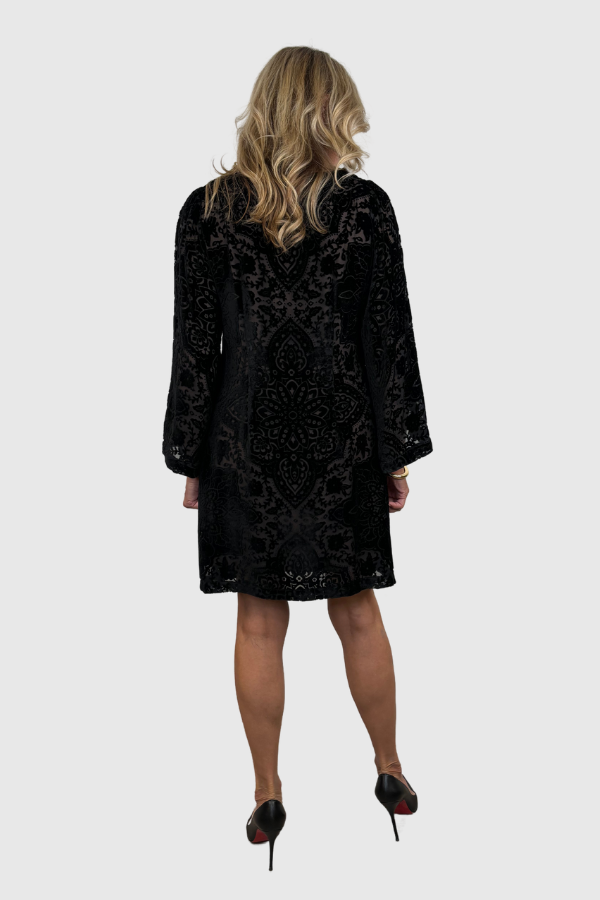 Hale Bob Alora Velvet Burnout Shift Dress