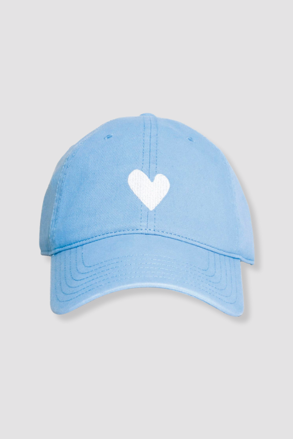 Kerri Rosenthal Imperfect Heart Hat in Varsity Light Blue