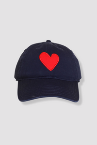 Kerri Rosenthal Imperfect Heart Hat in Navy