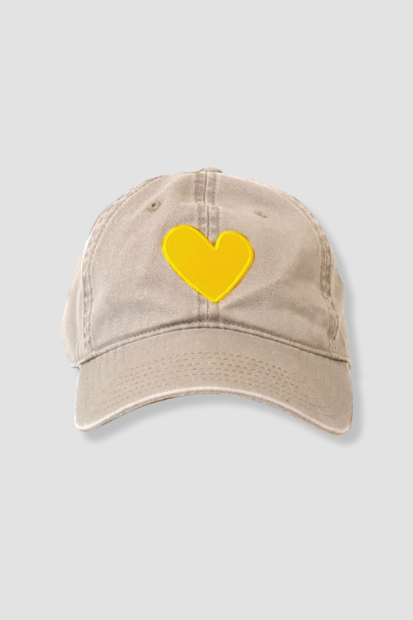 Kerri Rosenthal Imperfect Heart Hat in Sand/Sunshine