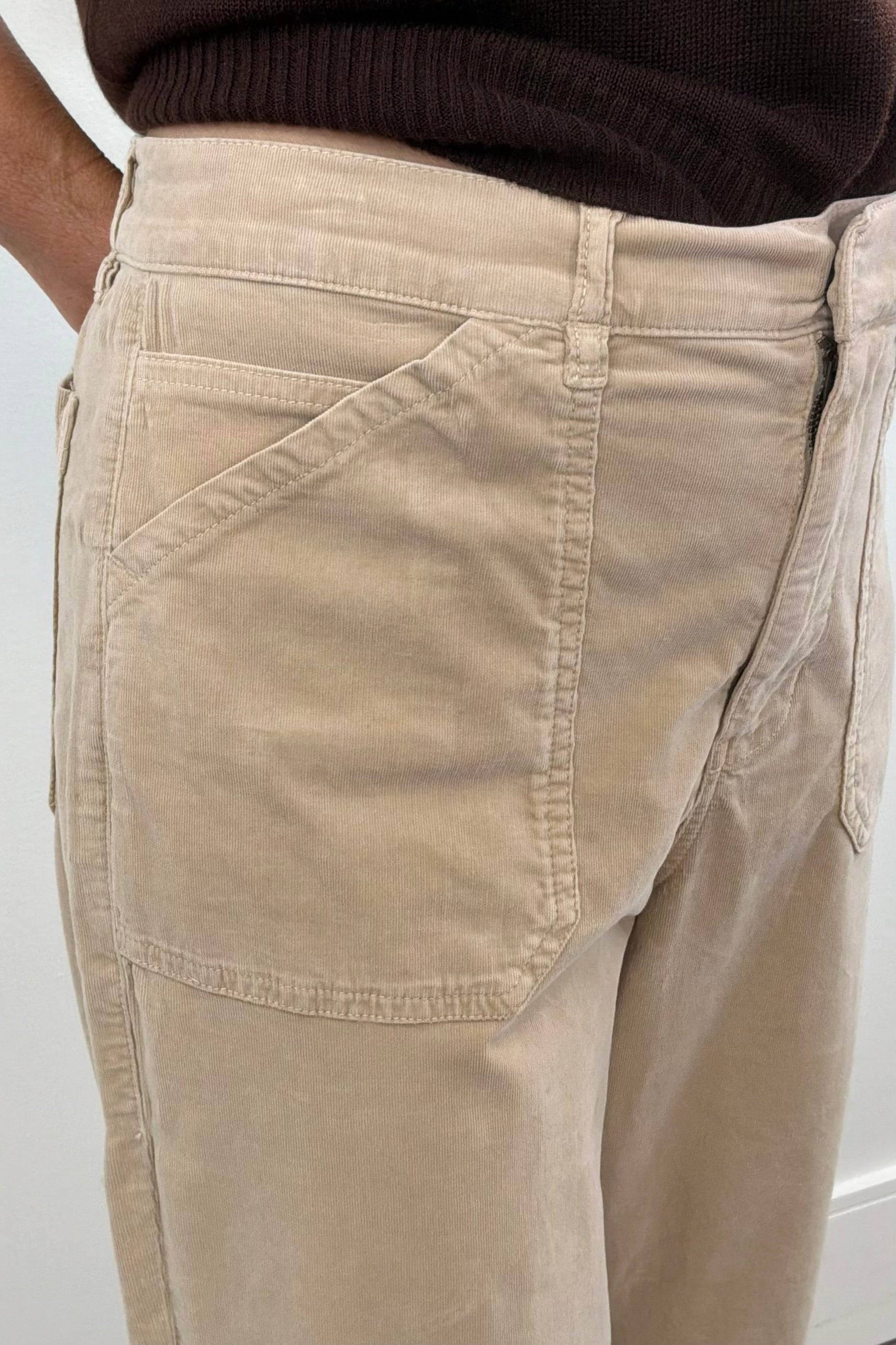 Person wearing beige pants