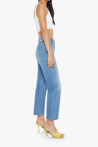 MOTHER The Ditcher Zip Crop Jean In Boogie Down