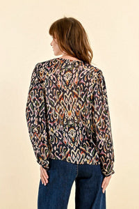 Molly Bracken Long Sleeve Printed Blouse