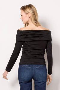 Nation Abana Draped Off The Shoulder Top - Size L Available