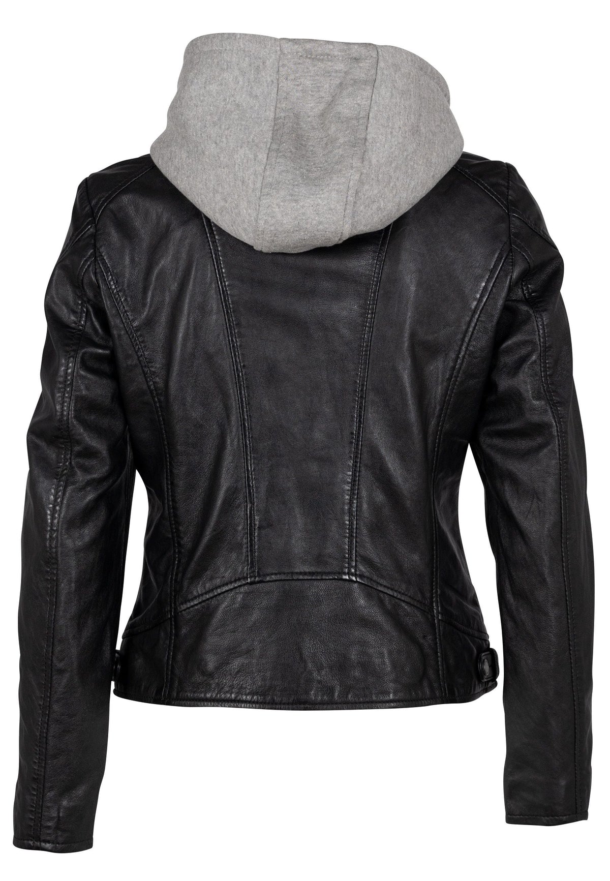 Mauritius Detachable Hoodie Leather Jacket