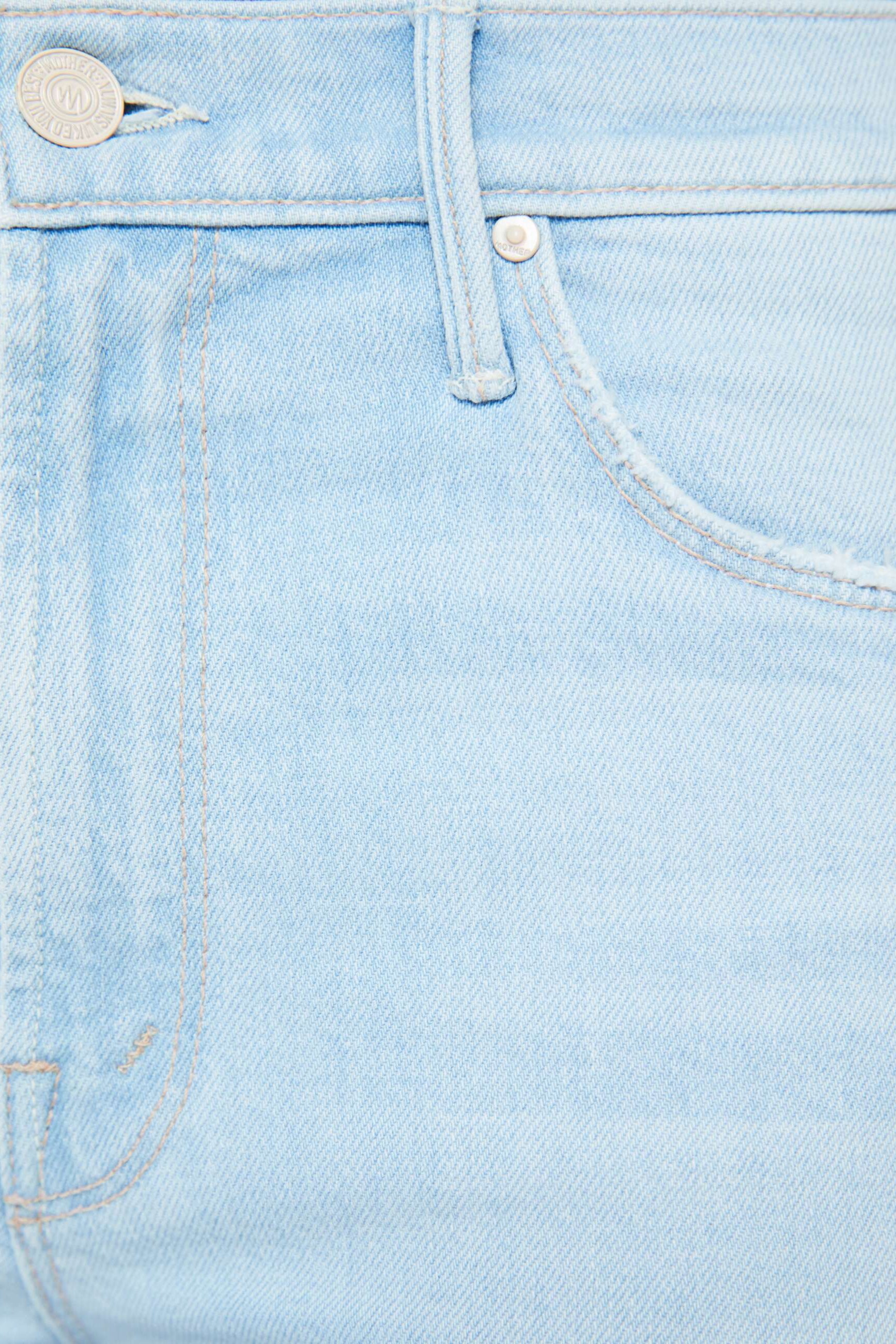 Mother The Mid Rise Dazzler Crop Fray