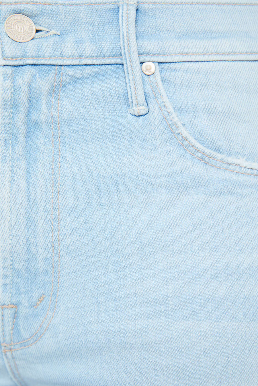 Mother The Mid Rise Dazzler Crop Fray