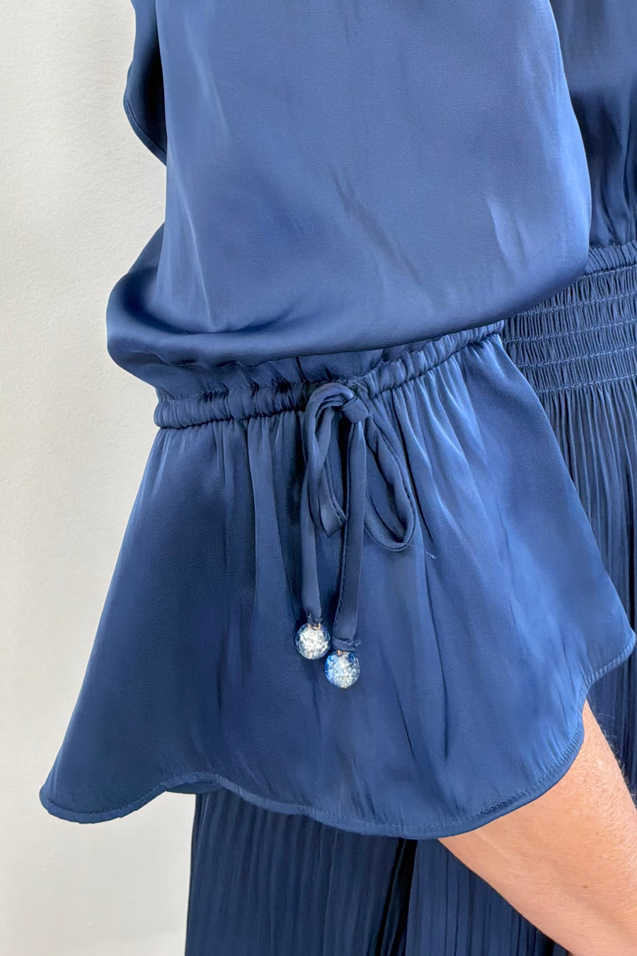 Hale Bob Tara V-Neck Solid A-Line Dress