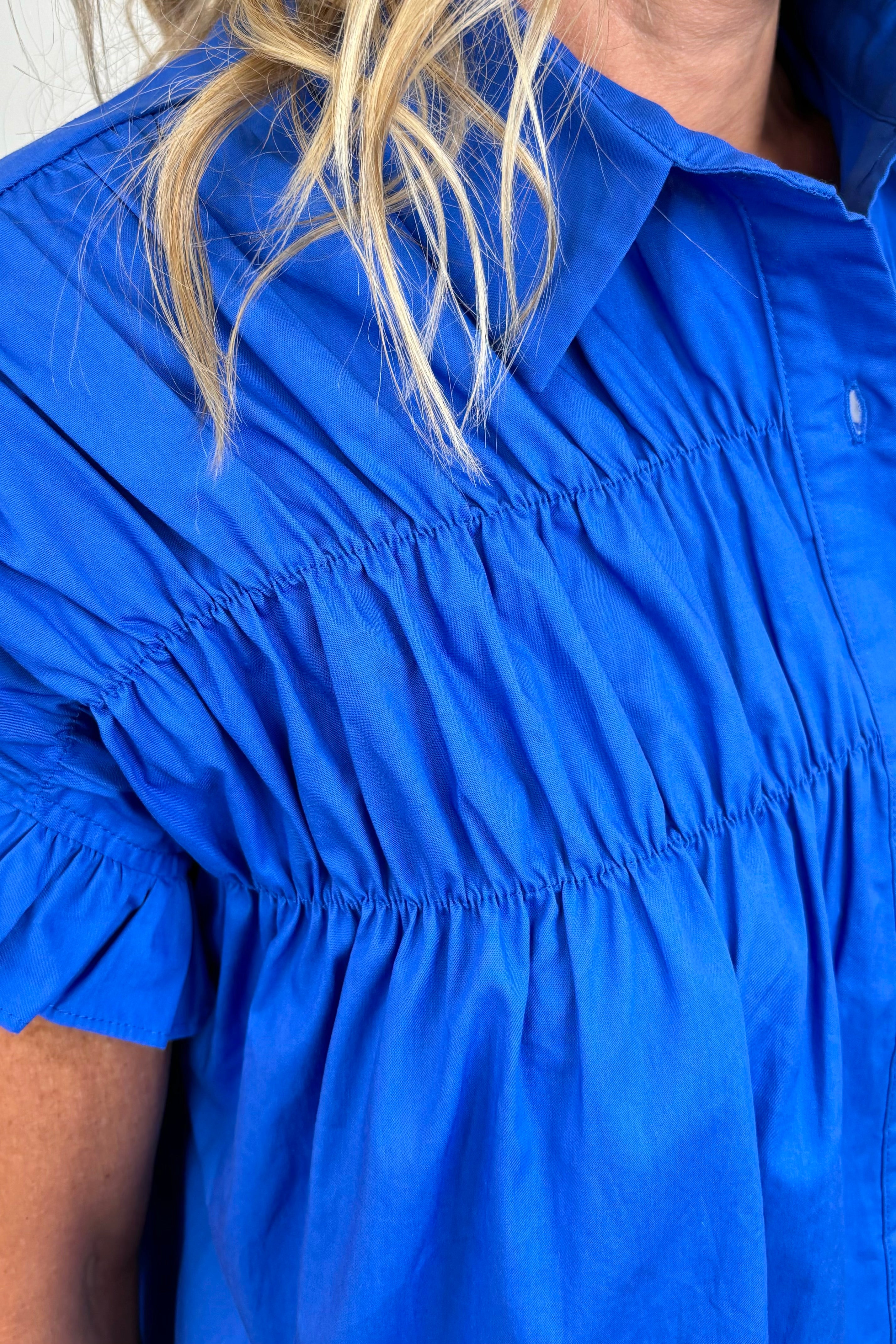 Molly Bracken Ruffled Shirt Dress