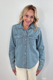 Kerri Rosenthal Western Denim Shirt