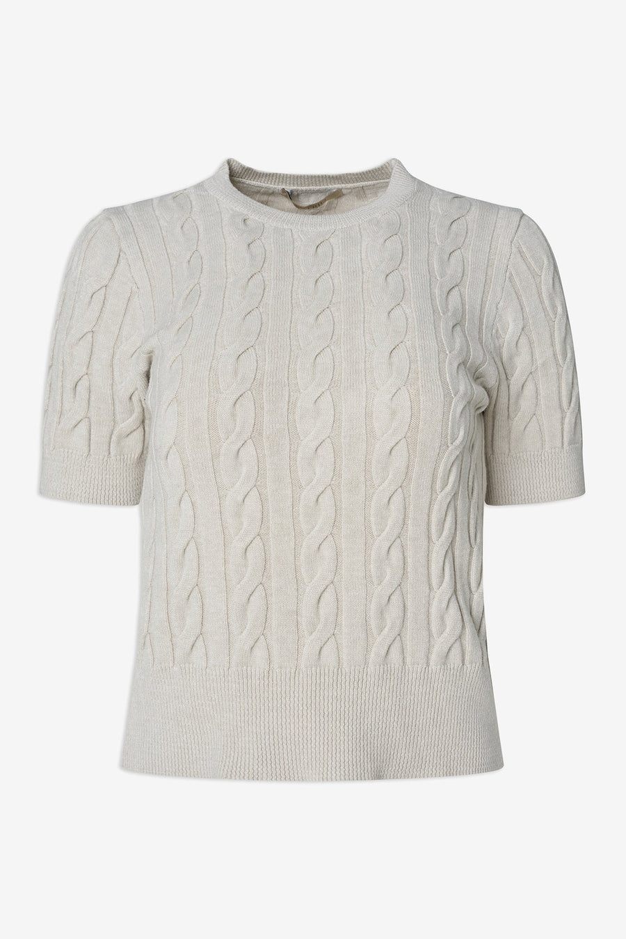 knit sweater top, white, t shirt sleeves